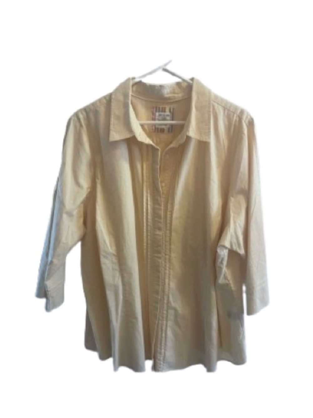 Avenue Women's Cream Yellow Blouse